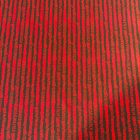 Mintás pamut jersey piros /fekete hosszában stilizált csíkos 150 cm széles