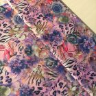 Mintás szatén  digi color virág  / zebra / ocelot  145 cm