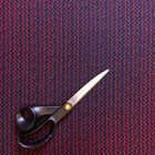 Mintás jacquard fekete / piros 150 cm