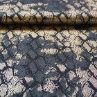 Mintás alkalmi jersey arany / szürke / fekete kígyó  145 cm