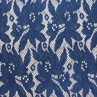 Egyszínű alkalmi csipke olajkék színű 140 cm széles