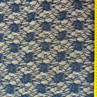 Egyszínű alkalmi csipke sötétkék 145 cm