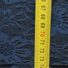 Egyszínű alkalmi csipke sötétkék 145 cm