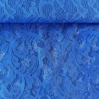 Egyszínű alkalmi csipkr királykék 140 cm széles