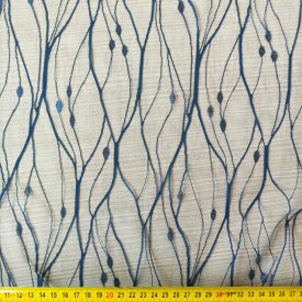 Egyszínű alkalmi csipke kék 150 cm széles