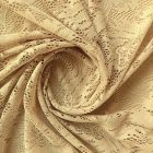 Egyszínű alkalmi csipke bézs 140 -145 cm széles