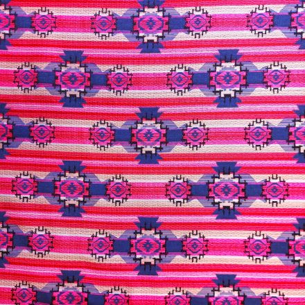 Mintás jacquard dekor kék / piros / pink / bézs / fekete 150 cm