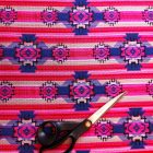 Mintás jacquard dekor kék / piros / pink / bézs / fekete 150 cm