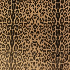 Műszőrme barna / sötétbarna / fekete ocelot minta 