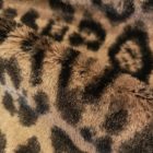 Műszőrme barna / sötétbarna / fekete ocelot minta 