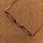 Kabátszövet halszálkás barna / fehér 145 - 148 cm