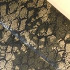 Mintás alkalmi jersey fekete / arany / szürke / keki  kígyóbőr  140 - 145 cm