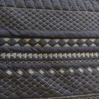 Mintás vastag jacquard fehér / kék 136 - 138 cm