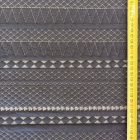 Mintás vastag jacquard fehér / kék 136 - 138 cm
