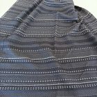Mintás vastag jacquard fehér / kék 136 - 138 cm
