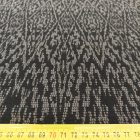 Mintás vastag jacquard barna / fekete 136 - 138 cm