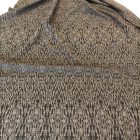 Mintás vastag jacquard barna / fekete 136 - 138 cm