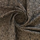 Mintás vastag jacquard barna / fekete 136 - 138 cm