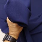 Egyszínű Barbie krepp kék 150 cm széles