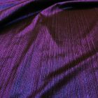 Alkalmi lamé gyűrt lila / fekete 145 - 150 cm