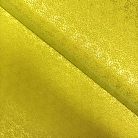 Mintás jacquard zöldessárga 145 cm