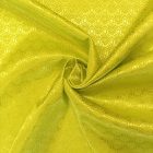 Mintás jacquard zöldessárga 145 cm