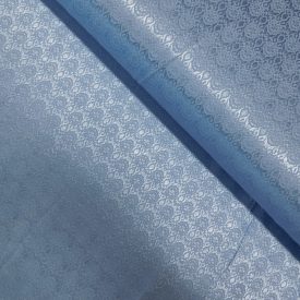 Mintás jacquard világoskék 145 cm