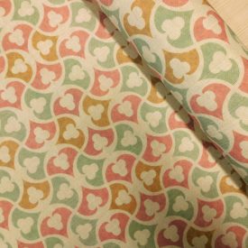 Mintás dekorvászon ginkgo 280 cm széles