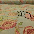 Mintás dekorvászon vintage virágos 280 cm széles