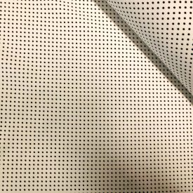   Mintás sztreccs bengalin fehér / fekete kicsi pöttyös  135 - 140 cm széles