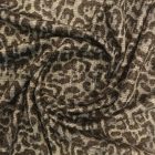 Mintás vastag kötött szürke / kék lurexes ocelot 146 - 148 cm