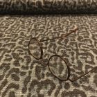 Mintás vastag kötött szürke / kék lurexes ocelot 146 - 148 cm