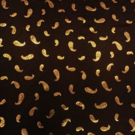  Alkalmi jersey fekete / arany Török minta 135 - 140 cm