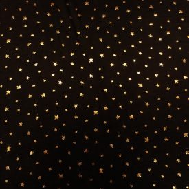  Alkalmi jersey fekete / arany csillag minta 135 - 140 cm