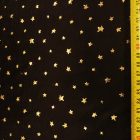  Alkalmi jersey fekete / arany csillag minta 135 - 140 cm