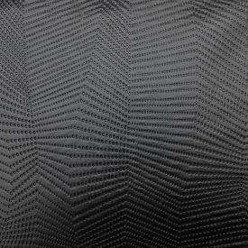 Mintás műbőr fekete perforált 146 - 148 cm