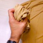 Egyszínű viszkóz jersey camel 180 cm