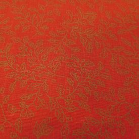 Karácsonyi vászon piros / arany 140 cm