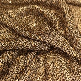   Alkalmi flitteres kötött fekete / fehér / arany / barna 160 cm