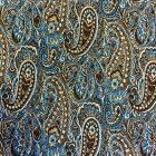 Mintás jacquard vastag kötött fekete, nyers, királykék, arany Török minta 147 - 150 cm