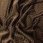 Alkalmi dombor mintás szatén barna narancs apró pöttyös 150 - 155 cm