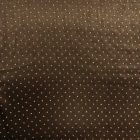 Alkalmi dombor mintás szatén barna narancs apró pöttyös 150 - 155 cm