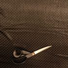 Alkalmi dombor mintás szatén barna narancs apró pöttyös 150 - 155 cm