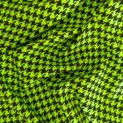 Mintás punto fekete / uv.zöld "tyúkláb" minta 150 cm széles