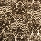 Mintás viszkóz jersey fehér / sötétbarna absztrakt minta 150 cm