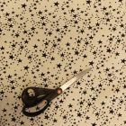 Mintás jacquard fekete / fehér csillag minta 152 - 154 cm