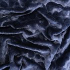 Műszőrme mintás sötétkék 150 cm