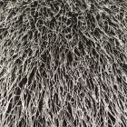 Műszőrme ezüstszürke / fekete 145 cm