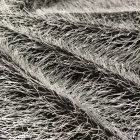 Műszőrme ezüstszürke / fekete 145 cm