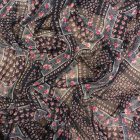 Mintás muszlin pink, fehér, bordó, lila, szürke 142 - 144 cm